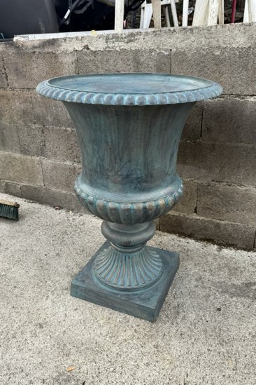 Vase médicis en fonte Bronze-ardoise