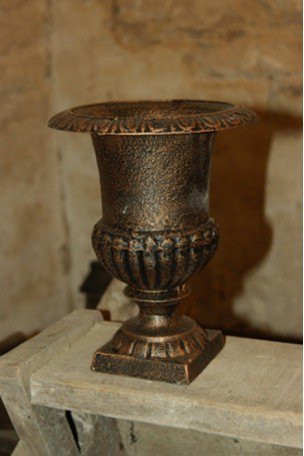 Vase Médicis en fonte Bronze-Marron