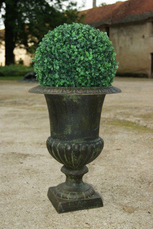 Cast iron Medici vase Grey