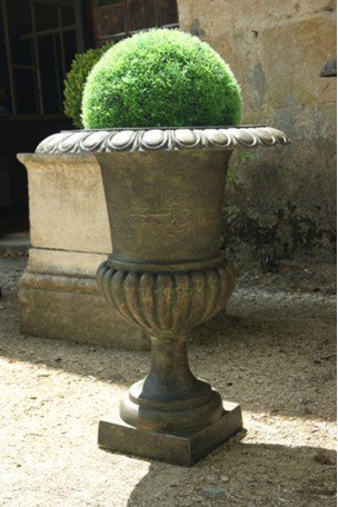 Vase Médicis en fonte Bronze-Vert