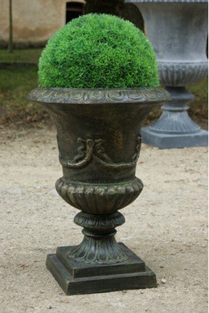 Vase Médicis en fonte Bronze-Vert