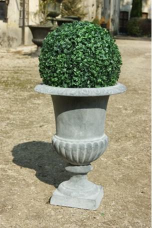 Cast iron Medici vase Grey