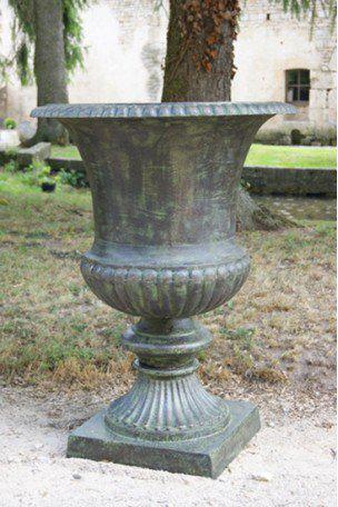 Cast iron Medici vase Bronze-Green